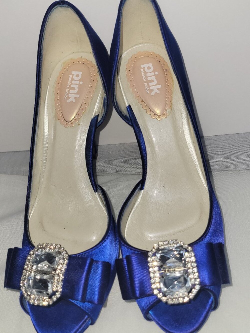 Elegant Royal Blue Dressy High Heels- Size 6.5